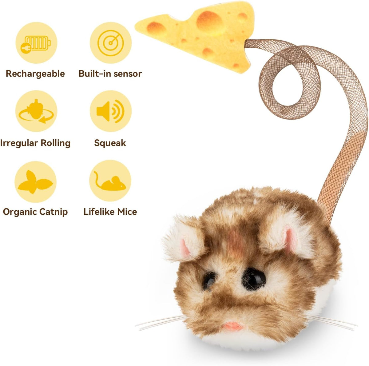 Migipaws MigiMouse Interactive Cat Toy - Case of 12 (Wholesale Pack)