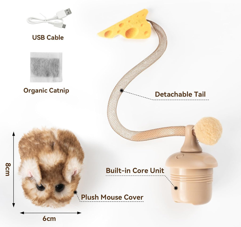 Migipaws MigiMouse Interactive Cat Toy - Case of 12 (Wholesale Pack)