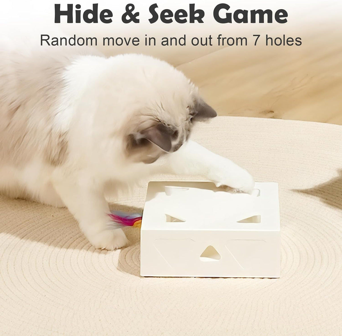 Migipaws Migibox 3-in-1 Auto Interactive Cat Toy - Case of 12 (Wholesale Pack)